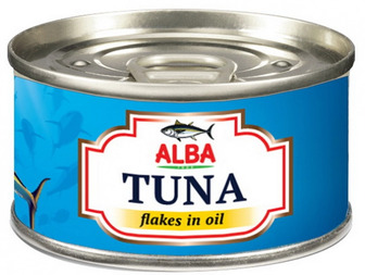 Тунець Alba food Шматочками в олії з/б 65 г (8855301219451)