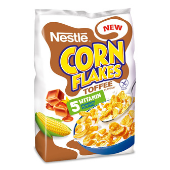 Сніданок сухий Nestle Corn Flakes готовий зі смаком тофі з вітамінами 400 г (5900020048585)