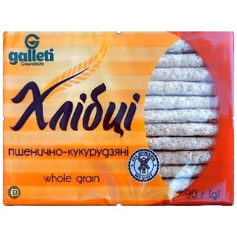Хлібці Galleti пшенично-кукурудзяні 90 г (4820149520919)