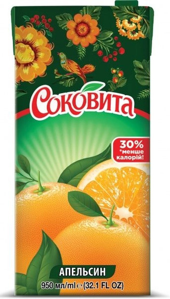 Напій Соковита соковмісний апельсиновий 0.95 л (4820003684139)