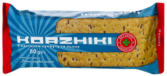 Галети з насінням кунжуту та льону Korzhiki Здраво м/у 80г