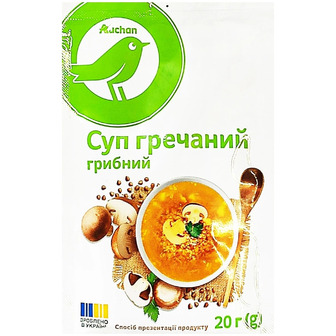 Суп Auchan гречаний грибний 20 г (4823090138288)