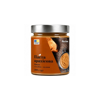 Паста арахісова Auchan Кранч солодко-солона 300 г (4823090141837)