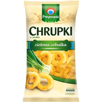 Кукурудзяні снеки Przysnacki Зелена цибуля, 150 г