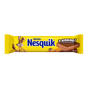 Вафлі Nesquik у молочному шоколаді з какао 26 г (8445292171946)