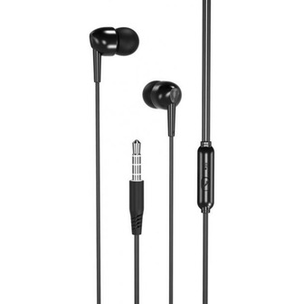Навушники XO EP37 In-ear Earphone Black 1.15 м