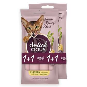 Додатковий корм для котів Кремові ласощі Delickcious, арт.krm 