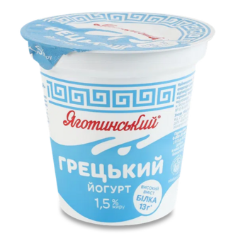 Йогурт Яготинський Грецький 1,5% стакан (260г)