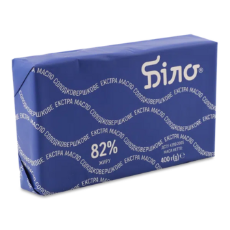 Масло солодковершкове Біло Екстра 82% (400г)