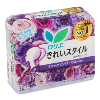 Прокладки щоденні Laurier Kirei Relax Floral scent (72шт)
