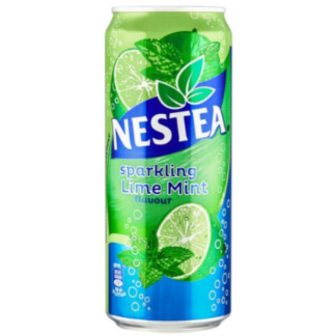 Холодний чай Nestea Lime-mint чорний з/б 0,33л