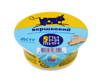 Сир плавлений Пирятин Вершковий 45%, стакан (90г)