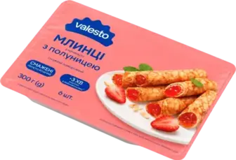 Млинці Valesto з полуницею 300 г