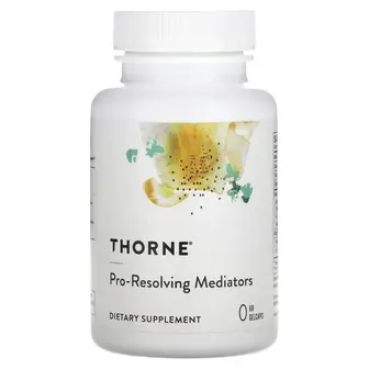 Медіатори, омега-3, Pro-Resolving Mediators, Thorne, спеціалізовані, прорезольвентні, 60 капсул