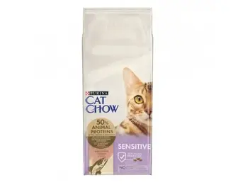 Cat Chow Sensitive Salmon Сухий корм із лососем 15 кг
