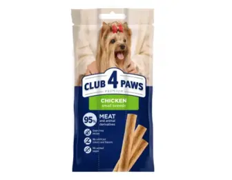 М'ясна паличка Club 4 Paws (Клуб 4 лапи) Premium, для дорослих собак малих порід, зі смаком курки, 36 г