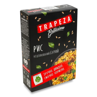 Рис Trapeza бурий нешліфованій Таїланд (5*80г)