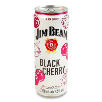 Напій слабоалкогольний Jim Beam Black Cherry з/б (0,33л)