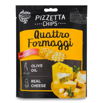 Снеки Snacks of the World Pizzetta Chips Quattro Formaggi (70г)