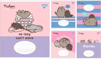 Зошит Yes! Pusheen The Cat учнівський шкільний А5 лінія 18 аркушів