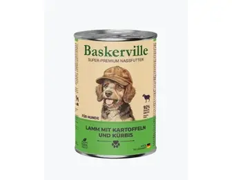 Вологий корм для собак Baskerville Баранина з картоплею та гарбузом, 400 г