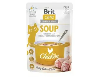 Корм вологий "Суп для котів Brit Care Soup with Chicken з куркою", 75 г