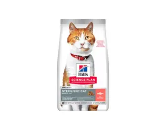 Сухий корм Hills Feline Adult Sterilised Cat Salmon для стерилізованих котів з лососем -10 кг