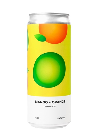 Газований напій Underwood Soda Mango x Orange 0,33 л
