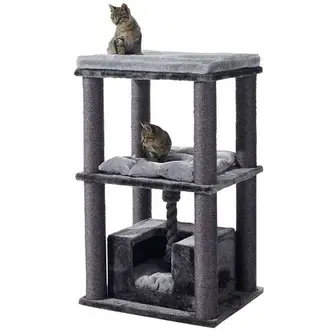 Кігтеточка-комплекс для котів Nobby Brida 60x48х100 см - сірий