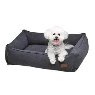 Noble Pet Albert Velvet лежак для собак 90х60 см - сірий