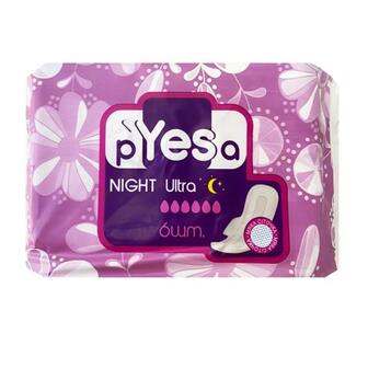 Прокладки p'YESa Ultra Dry Night 6 шт