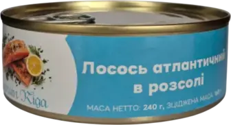 Лосось Captain Riga атлантичний у власному соку 240 г