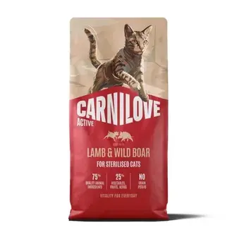 Сухий корм для котів Carnilove Active Sterilised 6 кг - ягня та дикий кабан