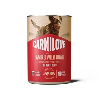 Вологий корм для собак Carnilove Adult Pate 400 г - ягня та дикий кабан