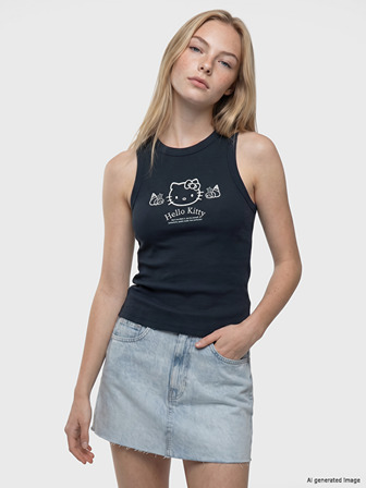 Жіноча майка з принтом Hello Kitty