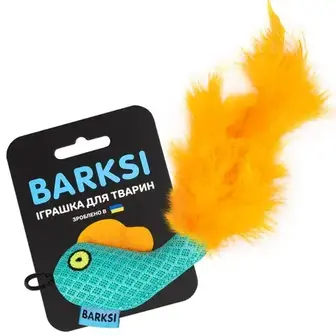 Barksi Рибка іграшка для котів 8х5 см - ментоловий