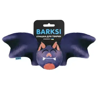Іграшка для собак Barksi Кажан з пискавкою 8,5х30 см - темно-сірий