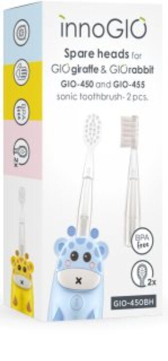 GIOGiraffe & GIORabbit Spare Heads Transparent