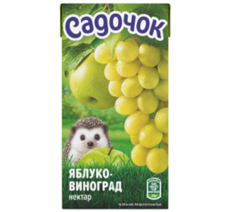 Нектар Садочок Яблучно-виноградний 0,5 л ТПАК