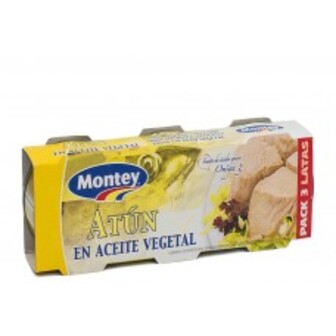 Тунець Жовт Шмат Натур Ж/Б/3Х80г/ 1Пач Montey