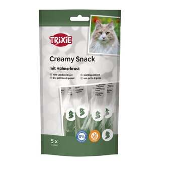 Ласощі кремові для котів Trixie Creamy Snacks, 5 шт*14 г, арт.suz 