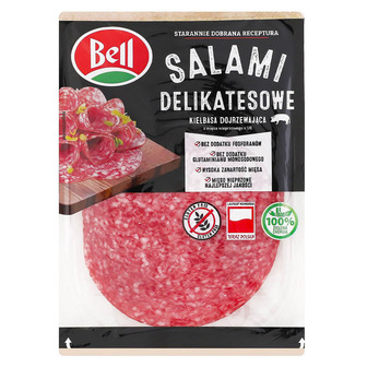 Ковбаса Bell Салямі Делікатесна нарізка с/к 100г