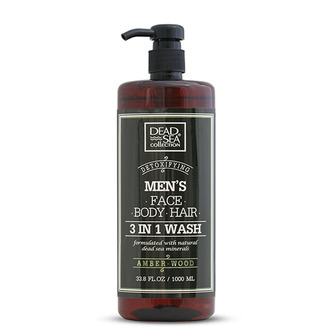 Гель д/душу Dead Sea Collection Men's Amber wood 3в1 1л