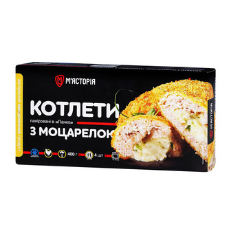 Котлети М'ясторія з Моцарелою 400г