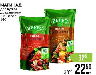 МАРИНАД для курки до шашлику TM Верес 140г