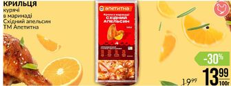 КРИЛЬЦЯ курячі в маринаді Східний апельсин ТМ Апетитна