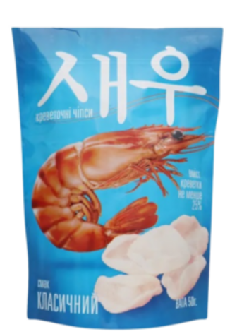 Креветочні чіпси Shrips зі класичні 50 г