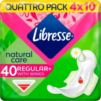 Прокладки гігієнічні Libresse Natural Care Regular 40 шт