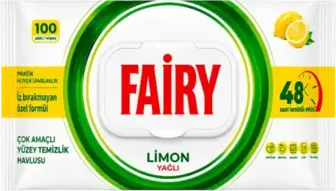 Рушники Fairy Лимон для очищення поверхонь багатоцільові 100 шт