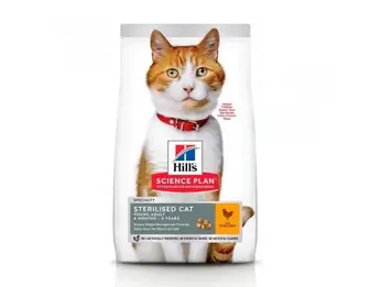 Hills SP Fel Adult Young Sterilised Cat Ch - для стерилізованих кішок з куркою, 10 кг(термін придатності 09.2026)